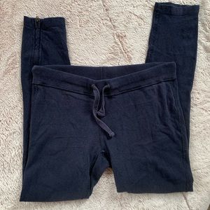 3 for $15🔴 J. Crew Navy Sweatpants ankle zip Med